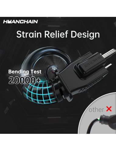 Cable de Extensión HUANCHAIN 7.62m Impermeable 16AWG 13A