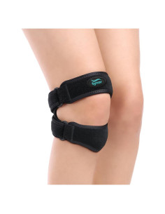 Faja de Soporte Doble Patelar Tynor - Talla Única, Neopreno
