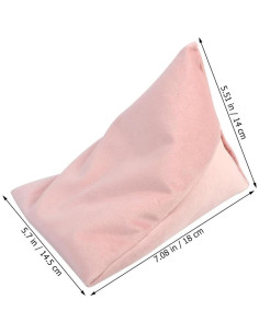 Soporte de Almohada Triangular Rosa MERRYHAPY 18x14.5x14cm 2