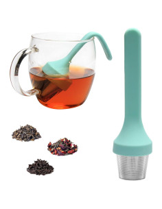 Infusor de Té Fenshine de Acero Inoxidable y Silicona Verde