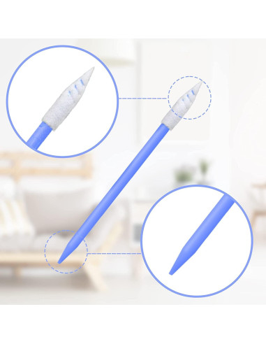 Hisopos de Espuma Wellgler 100pcs para Limpieza Precisa