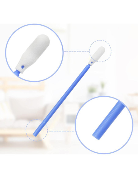 Hisopos de Espuma Wellgler 100pcs para Limpieza Precisa