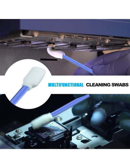 Hisopos de Espuma Wellgler 100pcs para Limpieza Precisa