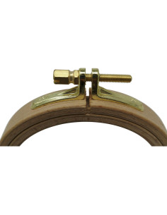 Aro de Bordado de Madera Nurge 100mm con Tornillo Ajustable 2
