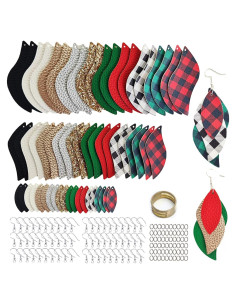 Kit de Fabricación de Pendientes AOUXSEEM 181 Piezas Cuero Sintético