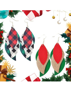 Kit de Fabricación de Pendientes AOUXSEEM 181 Piezas Cuero Sintético 2