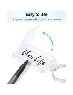 Etiquetas de Llave Uniclife 10 Piezas 5.58x2.92cm Blancas 2