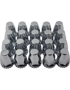 Cubiertas de Tuerca de Perno Estándar JIUXI 33mm Cromadas - 20 Pzas 2