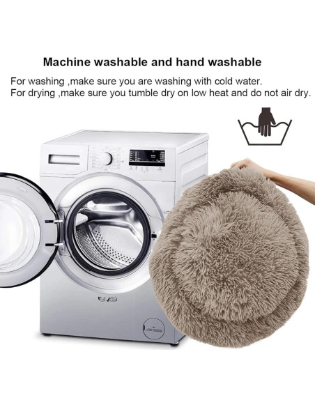 Cama Redonda para Gatos Nisrada 40 cm Lavable Antideslizante