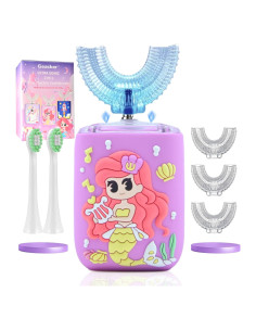 Cepillo de Dientes Eléctrico Geacker Sirena 2-7 Años IPX7