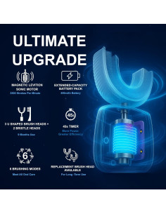 Cepillo de Dientes Eléctrico Geacker Sirena 2-7 Años IPX7 2