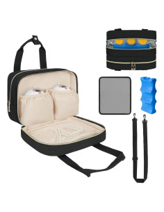 Bolsa de Viaje para Enfriar Leche Materna Momcozy Negra