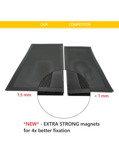 OLA MODERNA - Funda de Pantalla Magnética para Ventilación 5-Pack 5x11" Blanco 2