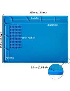 Almohadilla de Silicona Aislante Kaisi S-130 35x25cm 500C 2