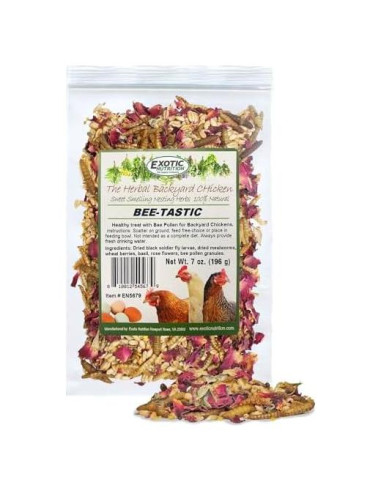 Golosina Natural para Pollos Exotic Nutrition 0.68 kg - Insectos y Polen