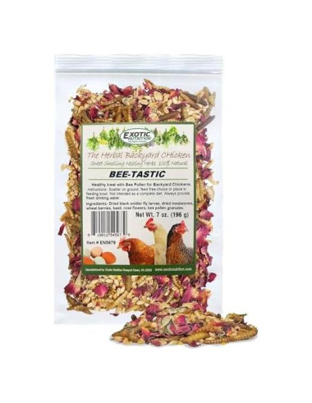 Golosina Natural para Pollos Exotic Nutrition 0.68 kg - Insectos y Polen