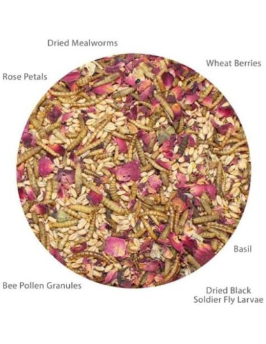 Golosina Natural para Pollos Exotic Nutrition 0.68 kg - Insectos y Polen