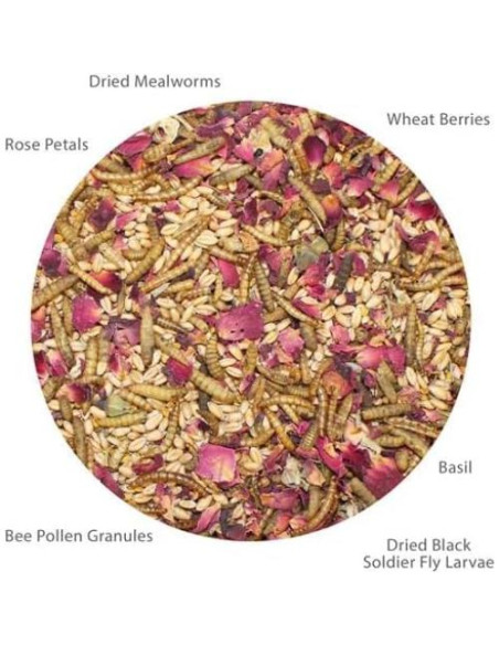 Golosina Natural para Pollos Exotic Nutrition 0.68 kg - Insectos y Polen