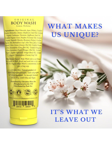 Jabón Corporal Christina Moss Naturals 236.6 ml Verbena de Limón