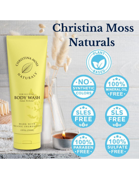 Jabón Corporal Christina Moss Naturals 236.6 ml Verbena de Limón