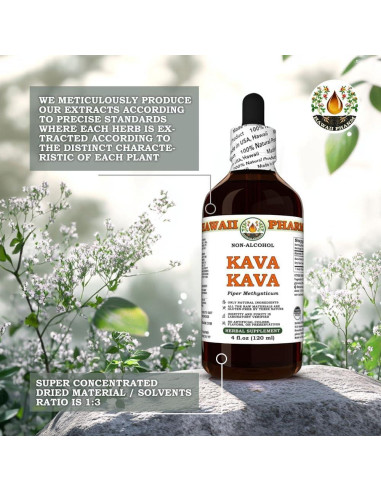 Extracto de Raíz de Kava Kava Hawaii Pharm 60 ml Sin Alcohol