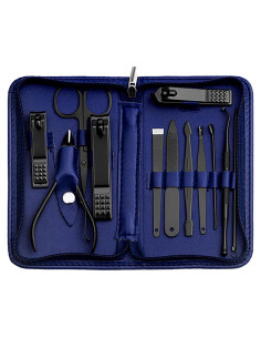 Kit de Manicura y Pedicura Tumkun 12 Piezas Azul