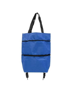 Carrito de Compras Plegable TNRAADREM Azul 2 en 1 37L