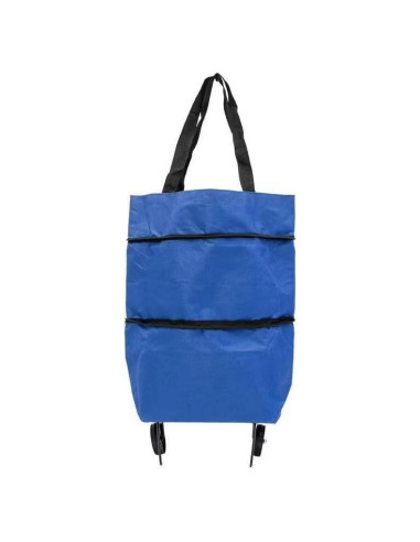 Carrito de Compras Plegable TNRAADREM Azul 2 en 1 37L