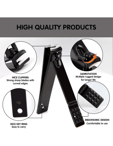 Kit de Manicura y Pedicura Tumkun 12 Piezas Azul