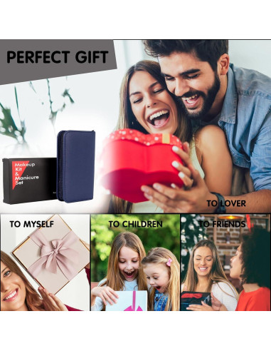 Kit de Manicura y Pedicura Tumkun 12 Piezas Azul