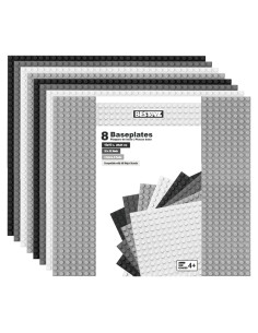 Paquete de 8 Placas Base de Ladrillos 25.5x25.5 cm ABS