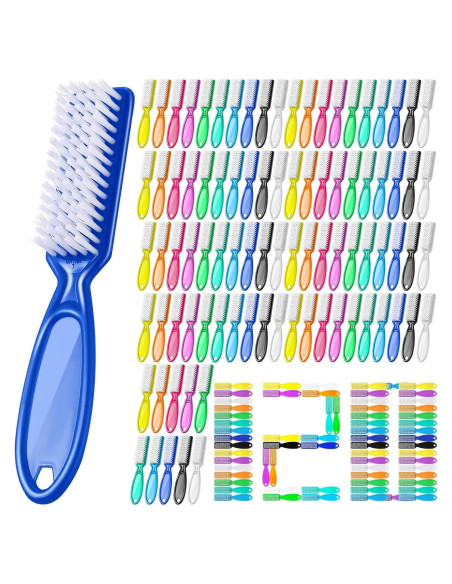 120 Cepillos de Uñas Mifoci con Mango Agarre - Cerdas Suaves