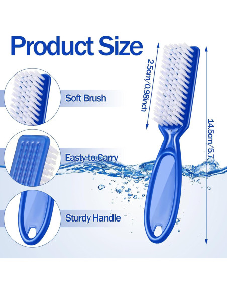 120 Cepillos de Uñas Mifoci con Mango Agarre - Cerdas Suaves