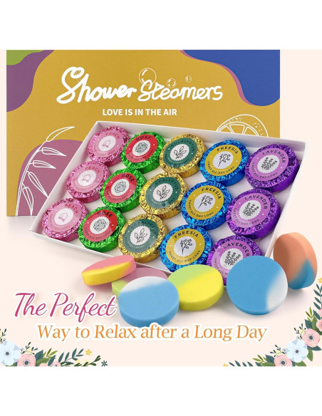 15 Pastillas de Vapor de Ducha Aromaterapia Leoce - Relajación