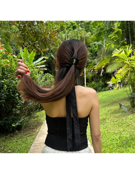 Clip de Pelo Grande Hana Mia - Acetato Sostenible 10.16 cm Negro Clip de Pelo Grande Hana Mia - Acetato Sostenible 10.16 cm Negro