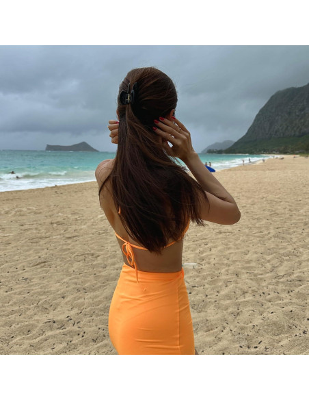 Clip de Pelo Grande Hana Mia - Acetato Sostenible 10.16 cm Negro Clip de Pelo Grande Hana Mia - Acetato Sostenible 10.16 cm Negro