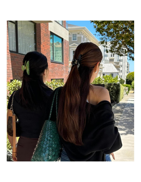 Clip de Pelo Grande Hana Mia - Acetato Sostenible 10.16 cm Negro Clip de Pelo Grande Hana Mia - Acetato Sostenible 10.16 cm Negro