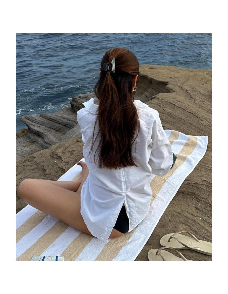 Clip de Pelo Grande Hana Mia - Acetato Sostenible 10.16 cm Negro Clip de Pelo Grande Hana Mia - Acetato Sostenible 10.16 cm Negro