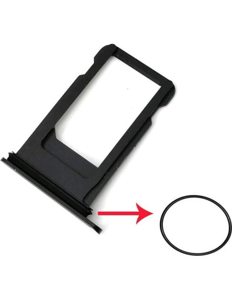 Bandeja SIM a prueba de agua para iPhone 7 LIBAI-V Negro