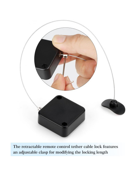 Cable Retráctil de Seguridad EKZ 1.98m con Control Remoto