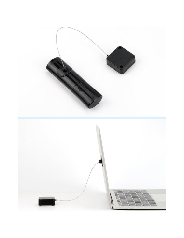 Cable Retráctil de Seguridad EKZ 1.98m con Control Remoto