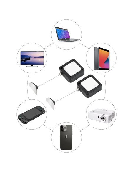 Cable Retráctil de Seguridad EKZ 1.98m con Control Remoto