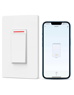 Interruptor de Luz Inteligente Milfra 2024 WiFi 10A Control Voz