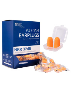 200 Pares Tapones de Espuma DISON 32dB Protección Auditiva