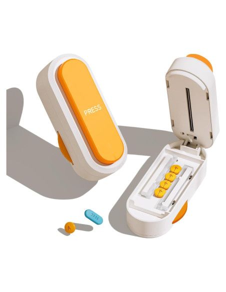 Cortador de Pastillas Vilosa Naranja con Cuchilla de Acero Inoxidable