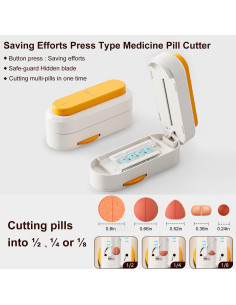 Cortador de Pastillas Vilosa Naranja con Cuchilla de Acero Inoxidable 2