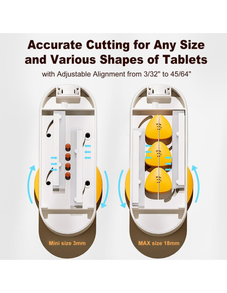 Cortador de Pastillas Vilosa Naranja con Cuchilla de Acero Inoxidable