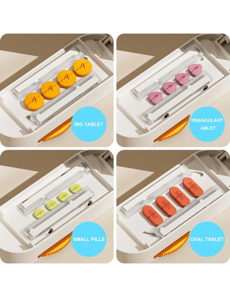 Cortador de Pastillas Vilosa Naranja con Cuchilla de Acero Inoxidable