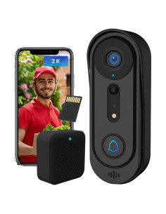Cámara Timbre Video Inalámbrica Eaula J4 2K con IA y Visión Nocturna
