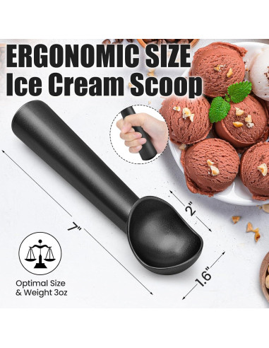 Cuchara de Helado CUNSENR de Aluminio Antiadherente 17.8 cm